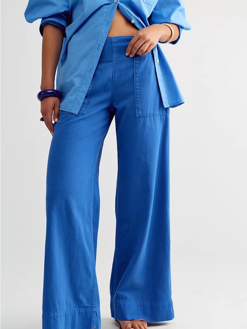 Breezy denim pull on jeans